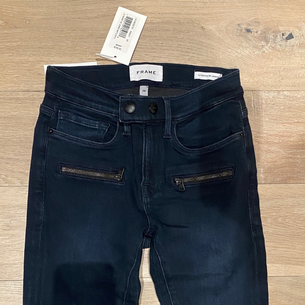 Frame Denim Midnight Blue Skinny Jeans